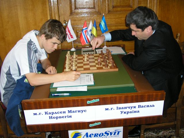 Carlsen en Ivanchuk